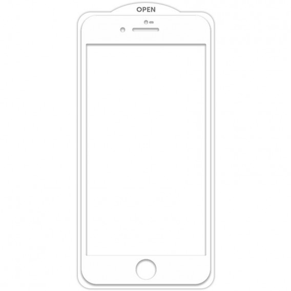 Захисне скло для iPhone 7 plus / 8 plus (5.5") - SKLO 5D (full glue) (тех.пак), Білий