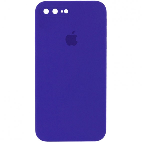 Чохол для iPhone 7 plus / 8 plus (5.5") - Silicone Case Square Full Camera Protective (AA), Фіолетовий / Ultra Violet