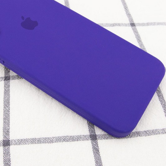 Чохол Silicone Case Square Full Camera Protective (AA) для Apple iPhone 7 plus / 8 plus (5.5") Фіолетовий / Ultra Violet - зображення 1 