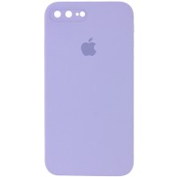 Чохол Silicone Case Square Full Camera Protective (AA) для Apple iPhone 7 plus/8 plus (5.5") Бузковий / Dasheen