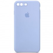 Чохол Silicone Case Square Full Camera Protective (AA) для Apple iPhone 7 plus / 8 plus (5.5") Блакитний / Lilac Blue
