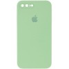 Чохол для iPhone 7 plus / 8 plus (5.5") - Silicone Case Square Full Camera Protective (AA), М'ятний / Mint