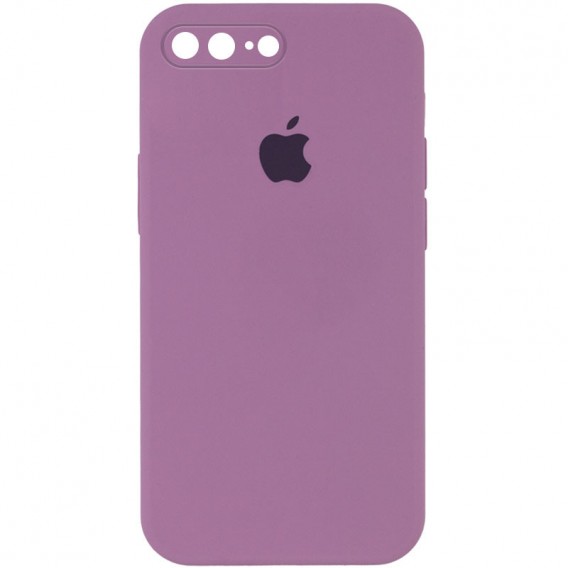 Чохол для iPhone 7 plus / 8 plus (5.5") - Silicone Case Square Full Camera Protective (AA), Ліловий / Lilac Pride