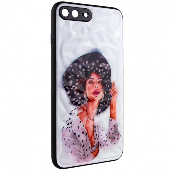 TPU+PC чохол для iPhone 7 plus / 8 plus (5.5") - Prisma Ladies, Girl in a hat