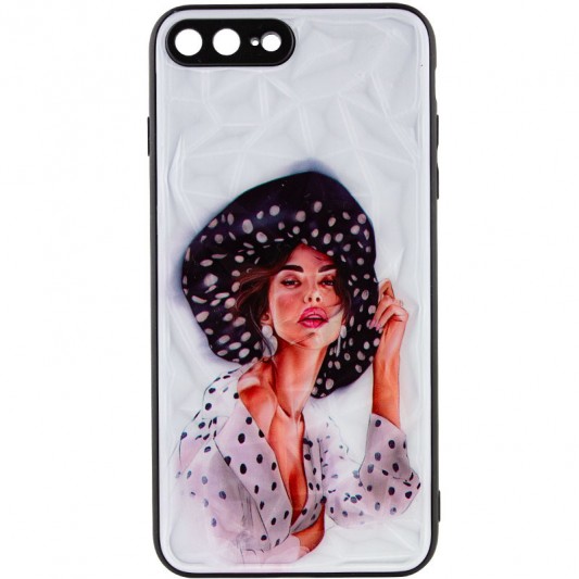 TPU+PC чехол Prisma Ladies для Apple iPhone 7 plus / 8 plus (5.5") Girl in a hat - изображение 1