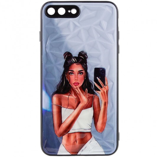 TPU+PC чехол Prisma Ladies для Apple iPhone 7 plus / 8 plus (5.5") Black in White - изображение 1