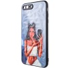 TPU+PC чехол для iPhone 7 plus / 8 plus (5.5") - Prisma Ladies, Black in White