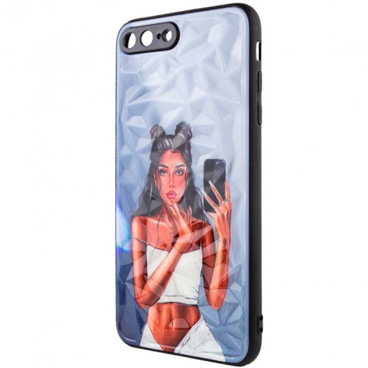 TPU+PC чехол Prisma Ladies для Apple iPhone 7 plus / 8 plus (5.5") Black in White - изображение 3