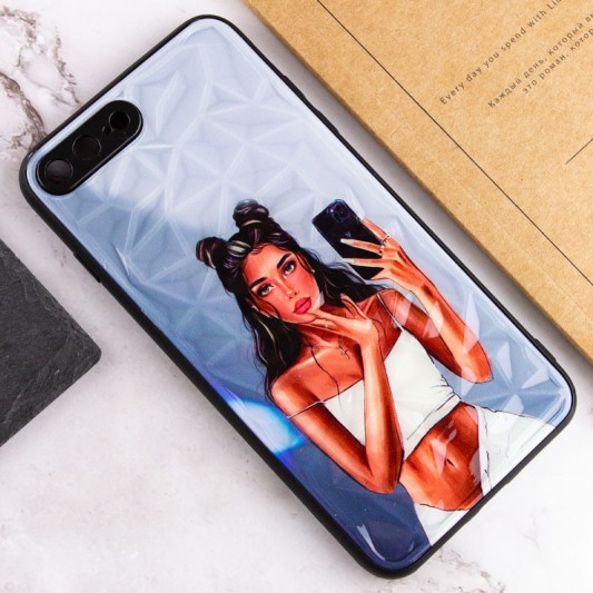 TPU+PC чехол Prisma Ladies для Apple iPhone 7 plus / 8 plus (5.5") Black in White - изображение 7