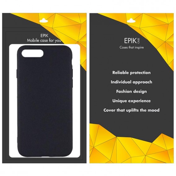 Чохол для iPhone 7 plus / 8 plus (5.5") - TPU Epik Black, Чорний