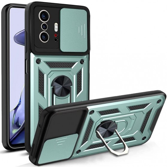 Ударостійкий чохол Camshield Serge Ring для Xiaomi 11T / 11T Pro Зелений