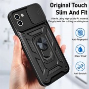 Ударопрочный чехол Camshield Serge Ring для Samsung Galaxy A03, Черный
