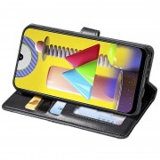 Кожаный чехол книга GETMAN Gallant (PU) для Xiaomi Redmi Note 11 Pro (Global) / Note 11 Pro 5G, Черный