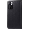 Шкіряний чохол книжка GETMAN Gallant (PU) для Xiaomi Redmi Note 11 Pro (Global) / Note 11 Pro 5G, Чорний