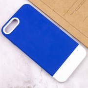 Чохол для iPhone 7 plus / 8 plus (5.5") - TPU+PC Bichromatic, Navy Blue / White