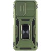 Ударопрочный чехол Camshield Army Ring для Xiaomi Redmi Note 11 Pro (Global) / 11 Pro 5G / 11E Pro, Оливковый / Army Green