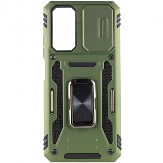 Ударопрочный чехол Camshield Army Ring для Xiaomi Redmi Note 11 Pro 4G/5G / 11E Pro / 12 Pro 4G Оливковый / Army Green - изображение 2