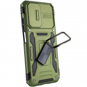 Ударопрочный чехол Camshield Army Ring для Xiaomi Redmi Note 11 Pro (Global) / 11 Pro 5G / 11E Pro, Оливковый / Army Green