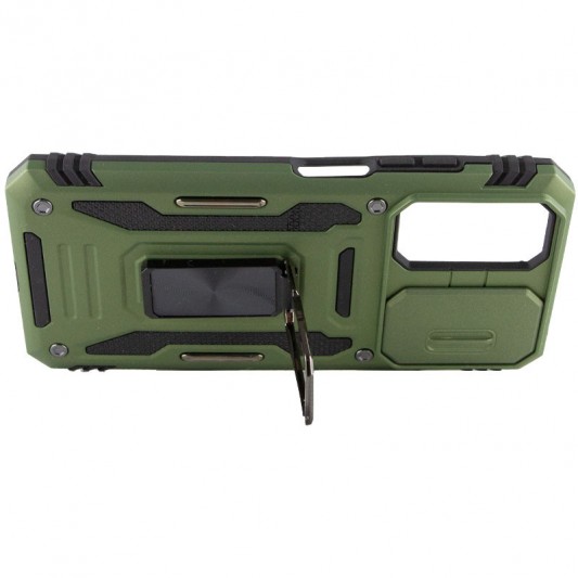 Ударопрочный чехол Camshield Army Ring для Xiaomi Redmi Note 11 Pro 4G/5G / 11E Pro / 12 Pro 4G Оливковый / Army Green - изображение 4