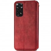 Шкіряний чохол книжка GETMAN Cubic (PU) для Xiaomi Redmi Note 11 Pro (Global) / Note 11 Pro 5G, Червоний