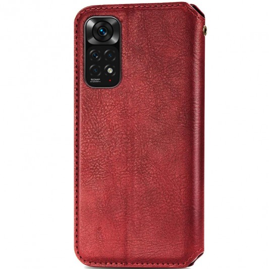 Шкіряний чохол-книжка GETMAN Cubic (PU) для Xiaomi Redmi Note 11 Pro 4G/5G / 12 Pro 4G Червоний - зображення 1 