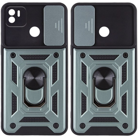 Ударостійкий чохол Camshield Serge Ring для Xiaomi Redmi A1+ / Poco C50, Зелений