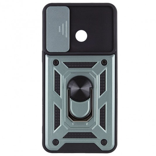 Ударостійкий чохол Camshield Serge Ring для Xiaomi Redmi A1+ / Poco C50 / A2+ Зелений - зображення 2 