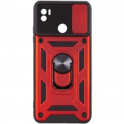 Ударостійкий чохол Camshield Serge Ring для Xiaomi Redmi A1+ / Poco C50, Червоний