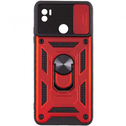 Ударостійкий чохол Camshield Serge Ring для Xiaomi Redmi A1+ / Poco C50 / A2+ Червоний - зображення 2 