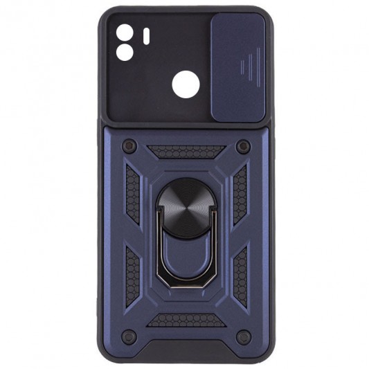 Ударостійкий чохол Camshield Serge Ring для Xiaomi Redmi A1+ / Poco C50 / A2+ Синій - зображення 2 