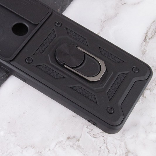 Ударостійкий чохол Camshield Serge Ring для Xiaomi Redmi A1+ / Poco C50 / A2+ Чорний - зображення 3 