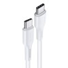 Дата кабель USAMS US-SJ459 U43 Type-C to Type-C 100W PD (1.2m), Белый