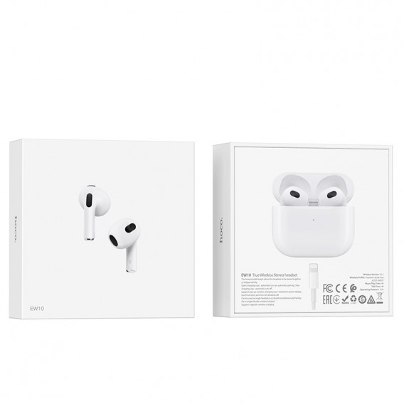 Bluetooth наушники Hoco EW10 TWS, Белый