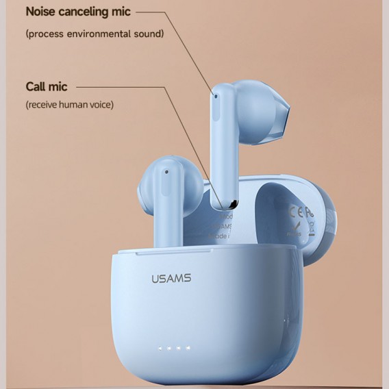 Беспроводные TWS наушники Usams-US14 BT 5.3, Blue