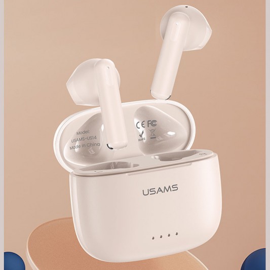 Беспроводные TWS наушники Usams-US14 ENC BT 5.3 White - изображение 1