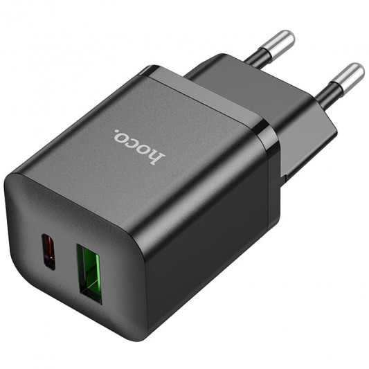 МЗП Hoco N28 Founder PD20W+QC3.0 (1USB-A/1C) Black - зображення 2 