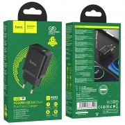 Зарядний пристрій Hoco N28 Founder 20W Type-C+USB, Black