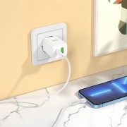 Зарядное устройство Hoco N28 Founder 20W Type-C+USB, White