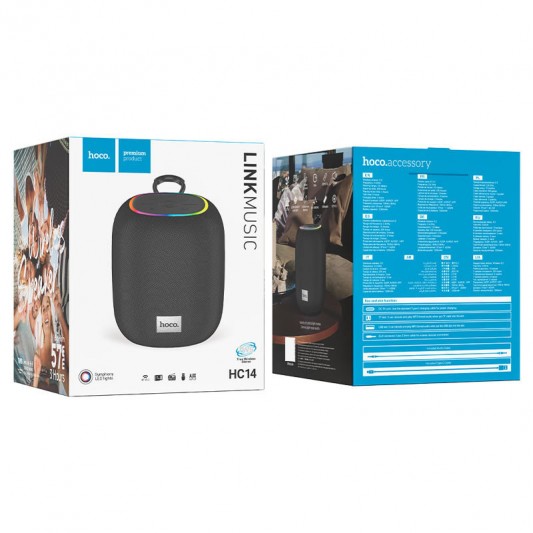 Bluetooth Колонка Hoco HC14 Link sports Obsidian Black - изображение 3