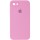 Чохол Silicone Case Square Full Camera Protective (AA) для Apple iPhone 7 / 8 / SE (2020) (4.7") Рожевий / Light pink