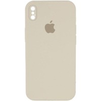 Чехол Silicone Case Square Full Camera Protective (AA) для Apple iPhone X / XS (5.8