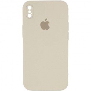 Чехол Silicone Case Square Full Camera Protective (AA) для Apple iPhone X / XS (5.8