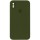 Чехол Silicone Case Square Full Camera Protective (AA) для Apple iPhone X / XS (5.8") Зеленый / Dark Olive
