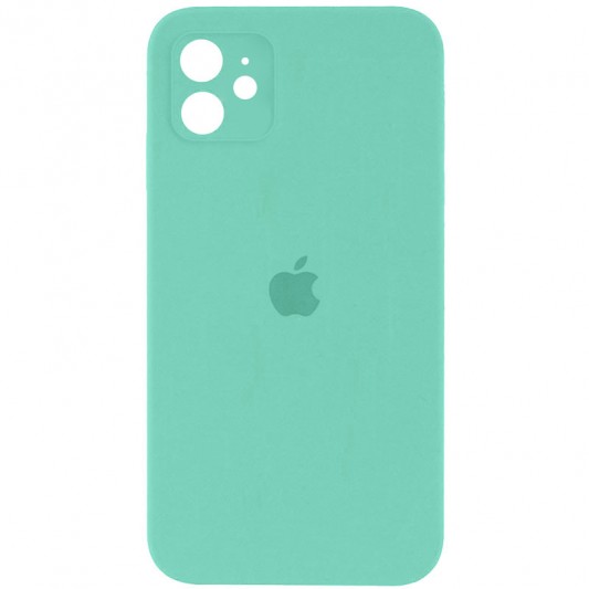 Чохол Silicone Case Square Full Camera Protective (AA) для Apple iPhone 11 (6.1") Бірюзовий / Turquoise