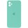 Чехол Silicone Case Square Full Camera Protective (AA) для Apple iPhone 11 (6.1") Бирюзовый / Turquoise