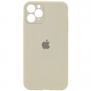 Чехол Silicone Case Square Full Camera Protective (AA) для Apple iPhone 11 Pro (5.8") Бежевый / Antique White