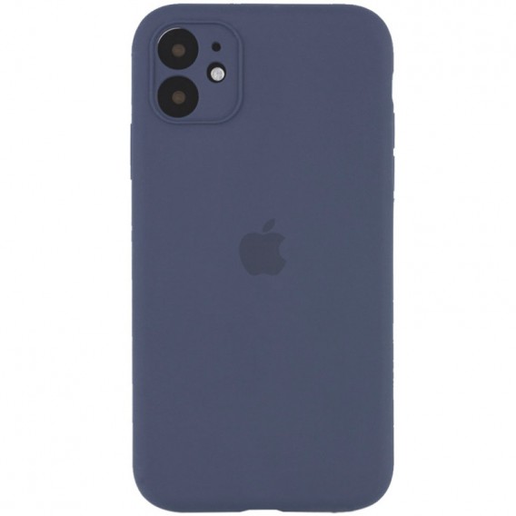 Чохол Silicone Case Full Camera Protective (AA) для Apple iPhone 12 (6.1"), Сірий / Lavender Gray