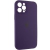 Чехол Silicone Case Full Camera Protective (AA) Apple iPhone 12 Pro (6.1"), Фиолетовый / Elderberry