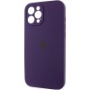 Чехол Silicone Case Full Camera Protective (AA) Apple iPhone 12 Pro (6.1"), Фиолетовый / Elderberry