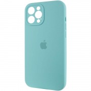Чехол Silicone Case Full Camera Protective (AA) Apple iPhone 12 Pro Max (6.7"), Бирюзовый / Marine Green